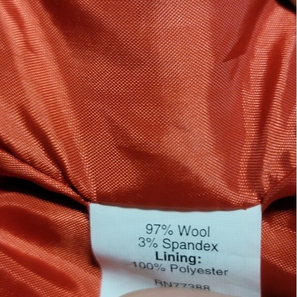 J. Crew Women's Orange Wool High Waist Mini Skirt With Pockets Size 4 - Picture 5 of 5